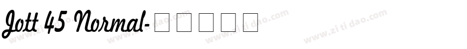 Jott 45 Normal字体转换